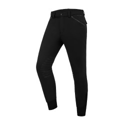 Pantalon d'équitation ELT Mailo grip genoux homme Noir