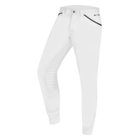 Pantalon d'équitation ELT Mailo grip genoux homme Blanc