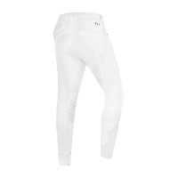 Pantalon d'équitation ELT Mailo grip genoux homme Blanc