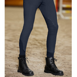 Pantalon d'équitation ELT Mailo grip genoux homme Bleu profond