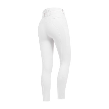 Pantalon d'équitation ELT Maja Glam Curved taille haute Blanc