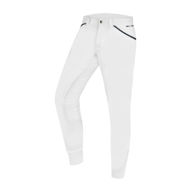 Pantalon d'équitation ELT Marc silicone homme Blanc