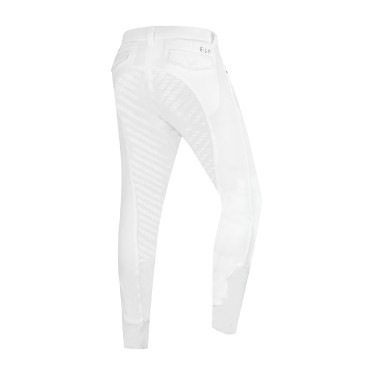 Pantalon d'équitation ELT Marc silicone homme Blanc