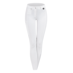Pantalon d'équitation ELT Micro grip genoux Blanc Pantalon d'équitation ELT Micro grip genoux Blanc