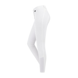 Pantalon d'équitation ELT Micro grip genoux Blanc