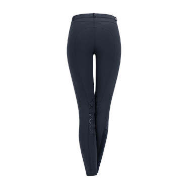 Pantalon d'équitation ELT Micro grip genoux Bleu nocturne