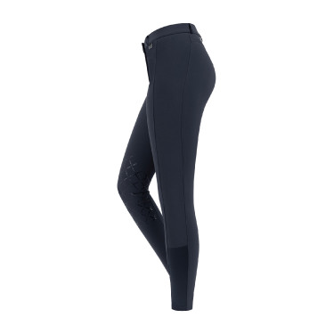 Pantalon d'équitation ELT Micro grip genoux Bleu nocturne