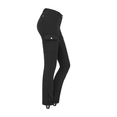 Pantalon d'équitation ELT Micro Jodhpur Cargo silicone Noir Pantalon d'équitation ELT Micro Jodhpur Cargo silicone Noir