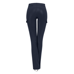 Pantalon d'équitation ELT Micro Jodhpur Cargo silicone Bleu nocturne Pantalon d'équitation ELT Micro Jodhpur Cargo silicone Bleu nocturne