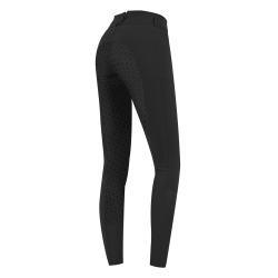 Pantalon d'équitation ELT Micro Sport silicone taille haute Noir