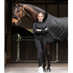 Pantalon d'équitation ELT Micro Sport silicone taille haute Noir