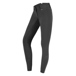 Pantalon d'équitation ELT Micro Sport silicone taille haute Asphalte Gris
