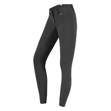 Pantalon d'équitation ELT Micro Sport silicone taille haute Asphalte Gris
