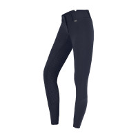 Pantalon d'équitation ELT Micro Sport silicone taille haute Bleu nocturne