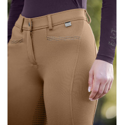 Pantalon d'équitation ELT Oktavia silicone Cappuccino Marron