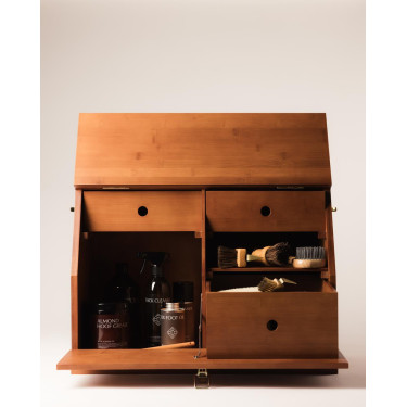 Set boite de pansage Show Grooming Deluxe by Kentucky Brun Marron