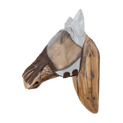 Máscara anti-moscas classic orejas y flecos de nariz Kentucky Argent Máscara anti-moscas classic orejas y flecos de nariz Kentucky Argent