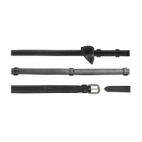 Rênes en cuir à Poignées Working by Dy'on Noir Rênes en cuir à Poignées Working by Dy'on Noir