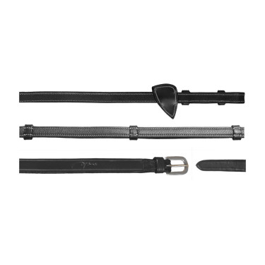 Rênes en cuir à Poignées Working by Dy'on Noir