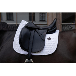 Tapis de Selle Glitter Band Dressage Kentucky Blanc / blanc Tapis de Selle Glitter Band Dressage Kentucky Blanc / blanc