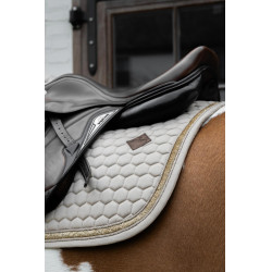 Tapis de Selle Glitter Band Jumping Kentucky Beige