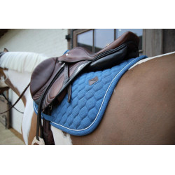 Tapis de Selle Kentucky Melange Jumping Marine Bleu marine