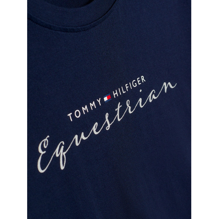 T-shirt graphique Tommy Hilfiger Equestrian Brooflyn manches courtes femme T-shirt graphique Tommy Hilfiger Equestrian Brooflyn manches courtes femme