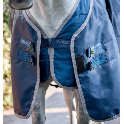 Couverture d'écurie Horseware Ionic Therapy 50g Bleu imperial / argent / marine