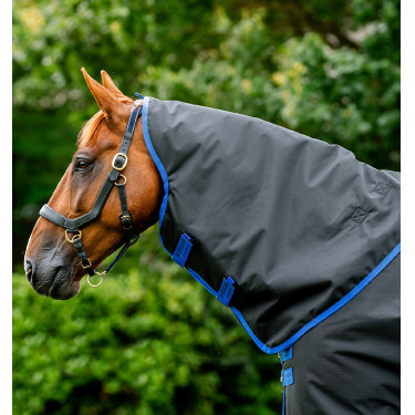 Couvre-cou Horseware Indéchirable Amigo® 900D Léger 0g Noir / bleu classic Couvre-cou Horseware Indéchirable Amigo® 900D Léger 0g Noir / bleu classic