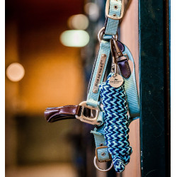 Longe Horseware Signature Marine / brume bleu Motifs