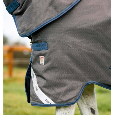 Couverture Horseware Rhino Hexstop Plus Turnout 100g Gris / indigo / marine