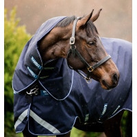 Couvre-cou Horseware 100g pour couverture Rambo Duo Force Marine / marine / blanc Bleu marine