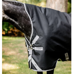 Couverture Horseware Amigo Bravo 12 Wug 400g Noir / gris titane / argent Couverture Horseware Amigo Bravo 12 Wug 400g Noir / gris titane / argent