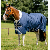 Couverture Horseware Amigo Bravo 12 XL 250g 1200D Marine / gris titanium / argent Bleu marine Couverture Horseware Amigo Bravo 12 XL 250g 1200D Marine / gris titanium / argent Bleu marine