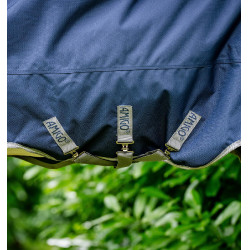 Couverture Horseware Amigo Bravo 12 XL 250g 1200D Marine / gris titanium / argent Bleu marine