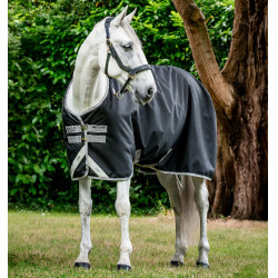 Couverture Horseware Amigo Bravo 12 50g Turnout Noir / gris titanium / argent Couverture Horseware Amigo Bravo 12 50g Turnout Noir / gris titanium / argent