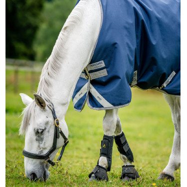 Couverture Horseware Amigo Bravo 12 50g Turnout Marine / gris titanium / argent Couverture Horseware Amigo Bravo 12 50g Turnout Marine / gris titanium / argent