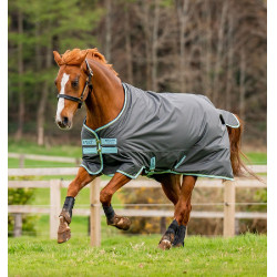 Couverture Horseware Amigo Hero Ripstop Turnout doublée polaire 50g Gris shadow / haze / marine Couverture Horseware Amigo Hero Ripstop Turnout doublée polaire 50g Gris shadow / haze / marine