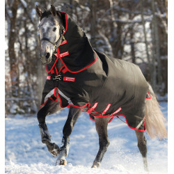 Couverture Horseware Rambo Supreme Turnout Vari-layer 1680D 450g Noir / rouge