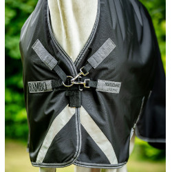 Couverture Horseware d'extérieur Rambo Wug 0g 1000D Noir / orage / gris argent