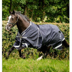 Couverture Horseware Rambo® Optimo Turnout 0g 1000D Marine / orage / gris argent Bleu marine Couverture Horseware Rambo® Optimo Turnout 0g 1000D Marine / orage / gris argent Bleu marine
