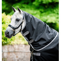 Couverture Horseware Amigo® Bravo 12 Plus 400g 1200D Noir / gris titane / argent