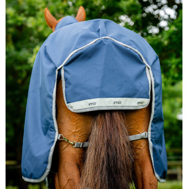 Couverture Horseware Amigo® Bravo 12 Plus 250g 1200D Marine / gris titanium / argent Bleu marine