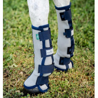 Guêtres anti-mouches Horseware par 2 Argent / marine