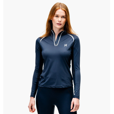 Polo 1/4 zip Horseware Stamina manches longues Polo 1/4 zip Horseware Stamina manches longues
