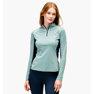 Polo 1/4 zip Horseware Stamina manches longues Polo 1/4 zip Horseware Stamina manches longues