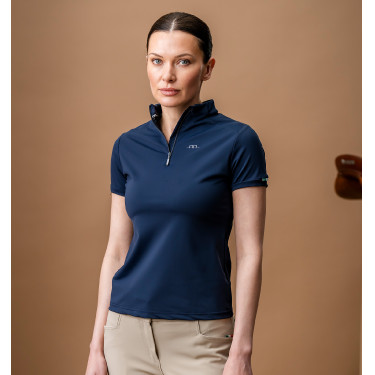 Polo Horseware AA Tech Quarter Gia Marine Bleu marine