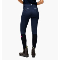 Pantalon Horseware Newmarket taille mi haute grip genoux Marine / marine Bleu Pantalon Horseware Newmarket taille mi haute grip genoux Marine / marine Bleu