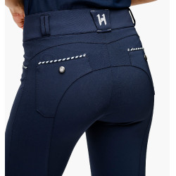 Pantalon Horseware Newmarket taille mi haute grip genoux Marine / marine Bleu