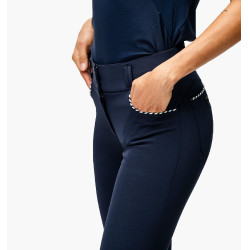 Pantalon Horseware Newmarket taille mi haute grip genoux Marine / marine Bleu